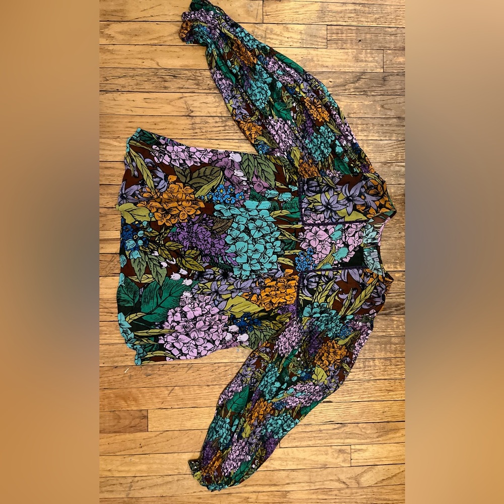 Anthropologie bl-nk miranda peasant blouse